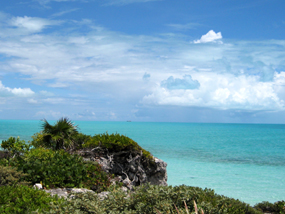 The stunning ocean views from Three Dolphins Villa, Long Bay Beach, Providenciales (Provo), Turks and Caicos Islands