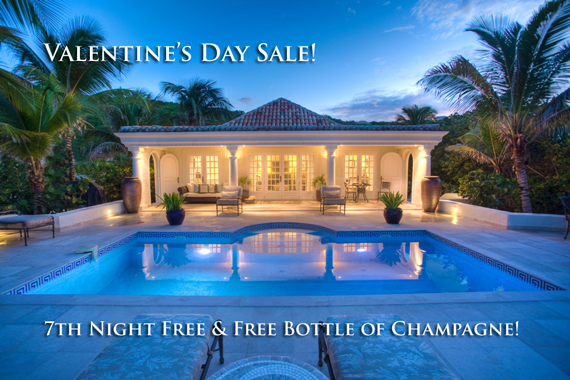 Valentine’s Day Sale - 7th Night Free & Free Bottle of Champagne.
