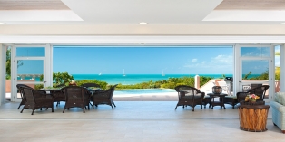 Turks and Caicos Villa Rentals By Owner - Villa Blue Heaven, Sapodilla Bay Beach, Providenciales (Provo), Turks and Caicos Islands.