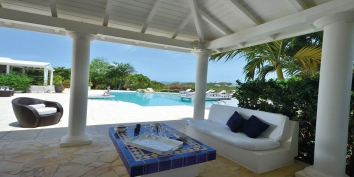 Sol e Luna villa rental, Baie Longue, Terres-Basses, Saint Martin, Caribbean.
