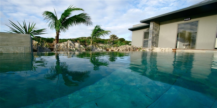 A new, beautiful, spacious, contemporary villa with 3 bedrooms, two separate swimming pools and stunning Caribbean views!