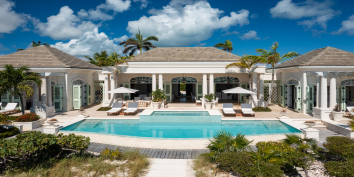 Beach Villa Shambhala, Long Bay Beach, Providenciales (Provo), Turks and Caicos Islands.