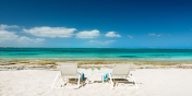 This Turks and Caicos vacation rental cottage is right on Grace Bay Beach.