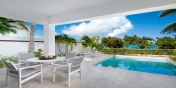 Enjoy your vacation on the gorgeous pool deck at this Providenciales holiday villa rental.