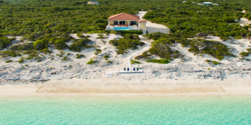 This Turks and Caicos villa rental is located beachfront on Long Bay Beach which is about 3 miles long.