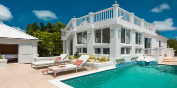 Enjoy your private swimming pool and roof terrace at Coccoloba Beach House, Turks and Caicos Islands.