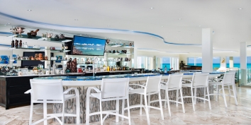 There is even a bar at Impulse Beach Estate, Grace Bay Beach, Turks and Caicos Islands.