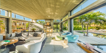 Seemless indoor and outdoor living at Villa Islander, Providenciales (Provo), Turks and Caicos Islands, B.W.I.
