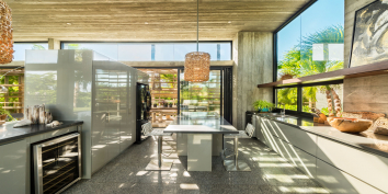 This Turks and Caicos luxury villa rental has a kitchen equipped with everything you may need while on vacation.