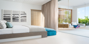 A master bedroom suite at Beach Enclave North Shore Villa 7.
