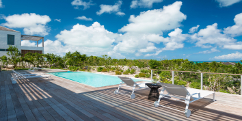 Beach Enclave North Shore Villa 9 has a heated, infinity edge swimming pool.