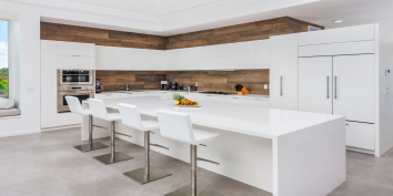 This Turks and Caicos luxury villa rental has a state of the art kitchen.