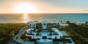 Watch the sunrise from Triton Luxury Villa, Long Bay Beach, Providenciales (Provo), Turks and Caicos Islands, B.W.I.
