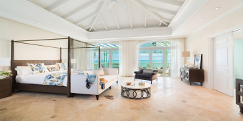 The Villas at The Shore Club have an exceptionally spacious master bedroom suite.