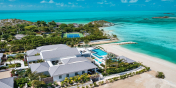 This Turks and Caicos luxury villa rental is located on a private beach on the south side of Providenciales.