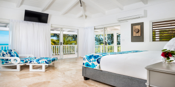 This Turks and Caicos villa rental has a total of 6 bedrooms.