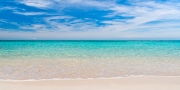 Regularly voted one of the best beaches in the world, Grace Bay Beach, Providenciales, Turks and Caicos Islands.
